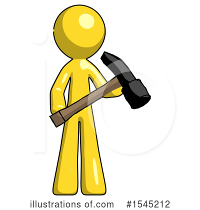 Royalty-Free (RF) Yellow Design Mascot Clipart Illustration by Leo Blanchette - Stock Sample #1545212