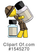 Yellow Design Mascot Clipart #1545270 by Leo Blanchette