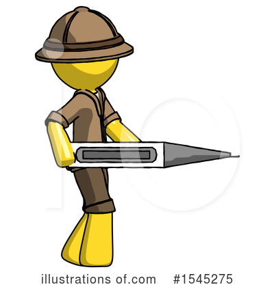 Royalty-Free (RF) Yellow Design Mascot Clipart Illustration by Leo Blanchette - Stock Sample #1545275