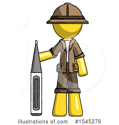 Royalty-Free (RF) Yellow Design Mascot Clipart Illustration by Leo Blanchette - Stock Sample #1545276