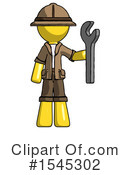 Yellow Design Mascot Clipart #1545302 by Leo Blanchette