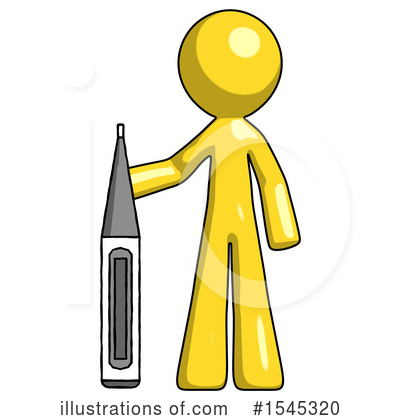 Royalty-Free (RF) Yellow Design Mascot Clipart Illustration by Leo Blanchette - Stock Sample #1545320