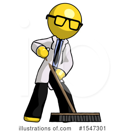 Royalty-Free (RF) Yellow  Design Mascot Clipart Illustration by Leo Blanchette - Stock Sample #1547301