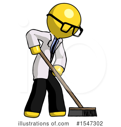 Royalty-Free (RF) Yellow  Design Mascot Clipart Illustration by Leo Blanchette - Stock Sample #1547302