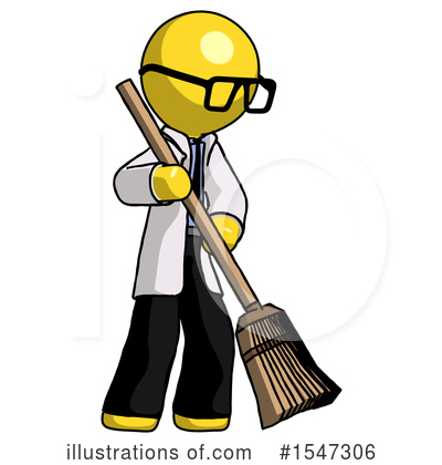 Royalty-Free (RF) Yellow  Design Mascot Clipart Illustration by Leo Blanchette - Stock Sample #1547306