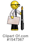 Yellow  Design Mascot Clipart #1547367 by Leo Blanchette
