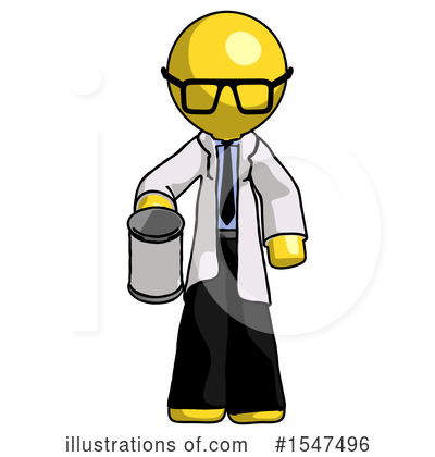 Royalty-Free (RF) Yellow  Design Mascot Clipart Illustration by Leo Blanchette - Stock Sample #1547496