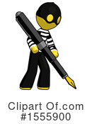Yellow  Design Mascot Clipart #1555900 by Leo Blanchette