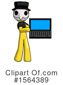 Yellow Design Mascot Clipart #1564389 by Leo Blanchette