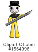 Yellow Design Mascot Clipart #1564396 by Leo Blanchette
