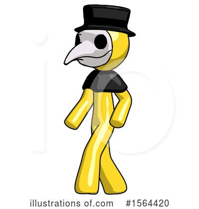 Royalty-Free (RF) Yellow Design Mascot Clipart Illustration by Leo Blanchette - Stock Sample #1564420
