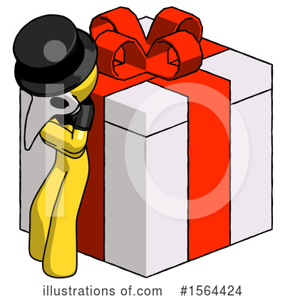 Royalty-Free (RF) Yellow Design Mascot Clipart Illustration by Leo Blanchette - Stock Sample #1564424