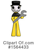 Yellow Design Mascot Clipart #1564433 by Leo Blanchette