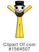 Yellow Design Mascot Clipart #1564507 by Leo Blanchette