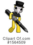 Yellow Design Mascot Clipart #1564509 by Leo Blanchette