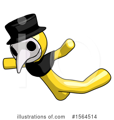 Royalty-Free (RF) Yellow Design Mascot Clipart Illustration by Leo Blanchette - Stock Sample #1564514