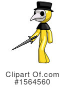 Yellow Design Mascot Clipart #1564560 by Leo Blanchette