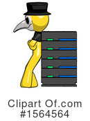 Yellow Design Mascot Clipart #1564564 by Leo Blanchette