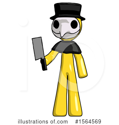 Royalty-Free (RF) Yellow Design Mascot Clipart Illustration by Leo Blanchette - Stock Sample #1564569