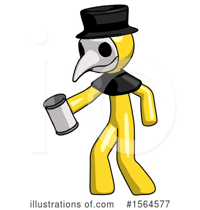 Royalty-Free (RF) Yellow Design Mascot Clipart Illustration by Leo Blanchette - Stock Sample #1564577