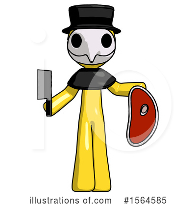 Royalty-Free (RF) Yellow Design Mascot Clipart Illustration by Leo Blanchette - Stock Sample #1564585