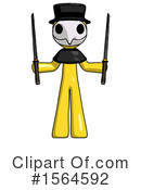 Yellow Design Mascot Clipart #1564592 by Leo Blanchette