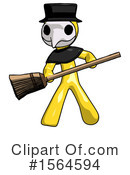 Yellow Design Mascot Clipart #1564594 by Leo Blanchette