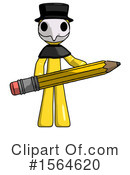 Yellow Design Mascot Clipart #1564620 by Leo Blanchette