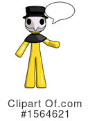 Yellow Design Mascot Clipart #1564621 by Leo Blanchette
