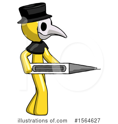 Royalty-Free (RF) Yellow Design Mascot Clipart Illustration by Leo Blanchette - Stock Sample #1564627