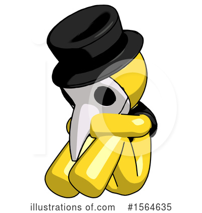 Royalty-Free (RF) Yellow Design Mascot Clipart Illustration by Leo Blanchette - Stock Sample #1564635