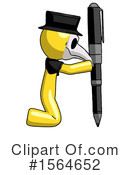 Yellow Design Mascot Clipart #1564652 by Leo Blanchette