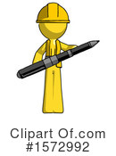 Yellow Design Mascot Clipart #1572992 by Leo Blanchette