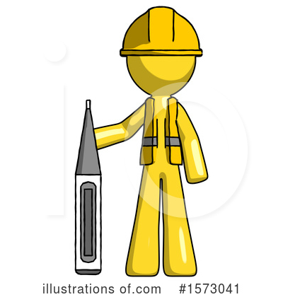 Royalty-Free (RF) Yellow Design Mascot Clipart Illustration by Leo Blanchette - Stock Sample #1573041