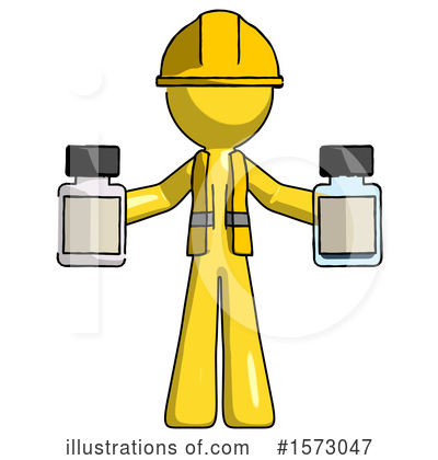Royalty-Free (RF) Yellow Design Mascot Clipart Illustration by Leo Blanchette - Stock Sample #1573047