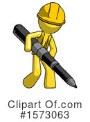Yellow Design Mascot Clipart #1573063 by Leo Blanchette