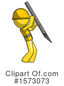 Yellow Design Mascot Clipart #1573073 by Leo Blanchette