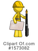 Yellow Design Mascot Clipart #1573082 by Leo Blanchette
