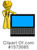 Yellow Design Mascot Clipart #1573085 by Leo Blanchette