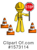 Yellow Design Mascot Clipart #1573114 by Leo Blanchette