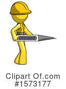 Yellow Design Mascot Clipart #1573177 by Leo Blanchette