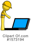 Yellow Design Mascot Clipart #1573194 by Leo Blanchette