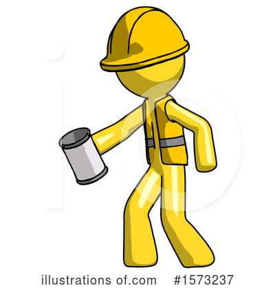 Royalty-Free (RF) Yellow Design Mascot Clipart Illustration by Leo Blanchette - Stock Sample #1573237