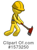 Yellow Design Mascot Clipart #1573250 by Leo Blanchette
