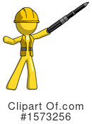 Yellow Design Mascot Clipart #1573256 by Leo Blanchette