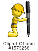 Yellow Design Mascot Clipart #1573258 by Leo Blanchette
