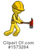 Yellow Design Mascot Clipart #1573264 by Leo Blanchette