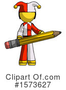 Yellow Design Mascot Clipart #1573627 by Leo Blanchette