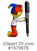 Yellow Design Mascot Clipart #1573676 by Leo Blanchette