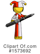 Yellow Design Mascot Clipart #1573692 by Leo Blanchette